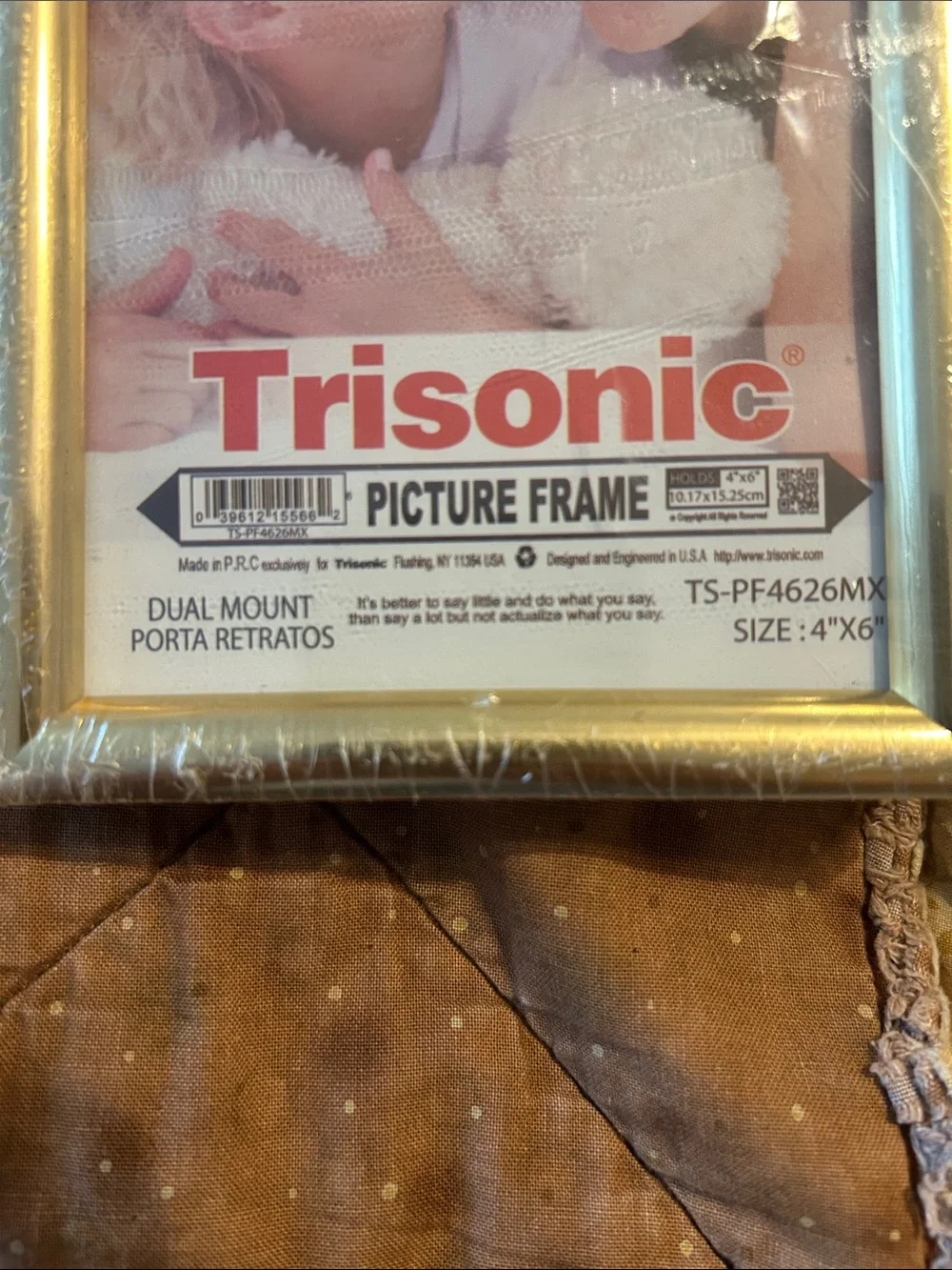 Trisonic Gold Picture Frame 4x6